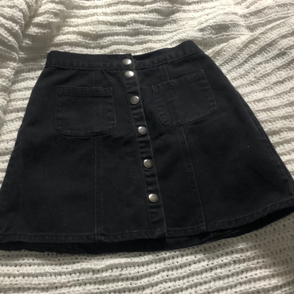 Black Jean Skirt!
